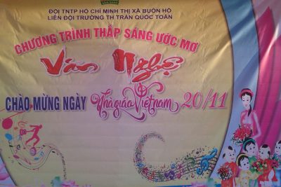 CHƯƠNG TRÌNH THẮP SÁNG ƯỚC MƠ- CHÀO MỪNG 38 NĂM NGÀY NHÀ GIÁO VIỆT NAM 20/11