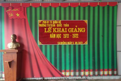TRƯỜNG TH TRẦN QUỐC TOẢN KHAI GIẢNG CHÀO MỪNG NĂM HỌC 2021-2022 AN TOÀN TRONG MÙA DỊCH